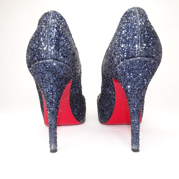 Christian Louboutin Very Prive 120 Glitter Pumps - Picture 6 of 16